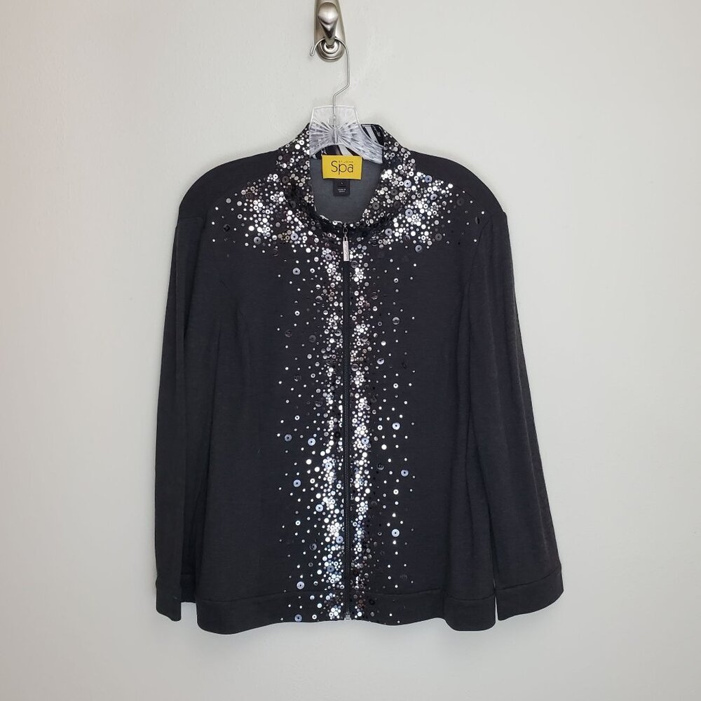 St. John Spa embellished Slate Jersey Jacket